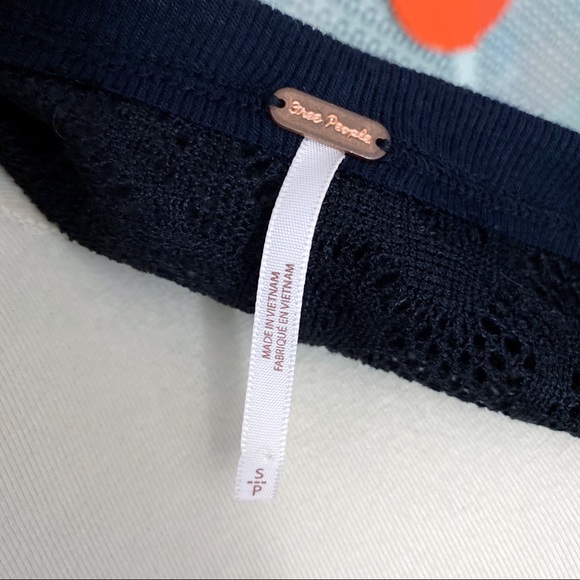 Free People Not Cold In This Lace Knit Top - Black - Picture 4 of 6